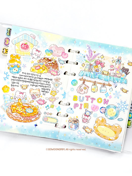 Gowoongrim | Button Pie Sticker Sheet