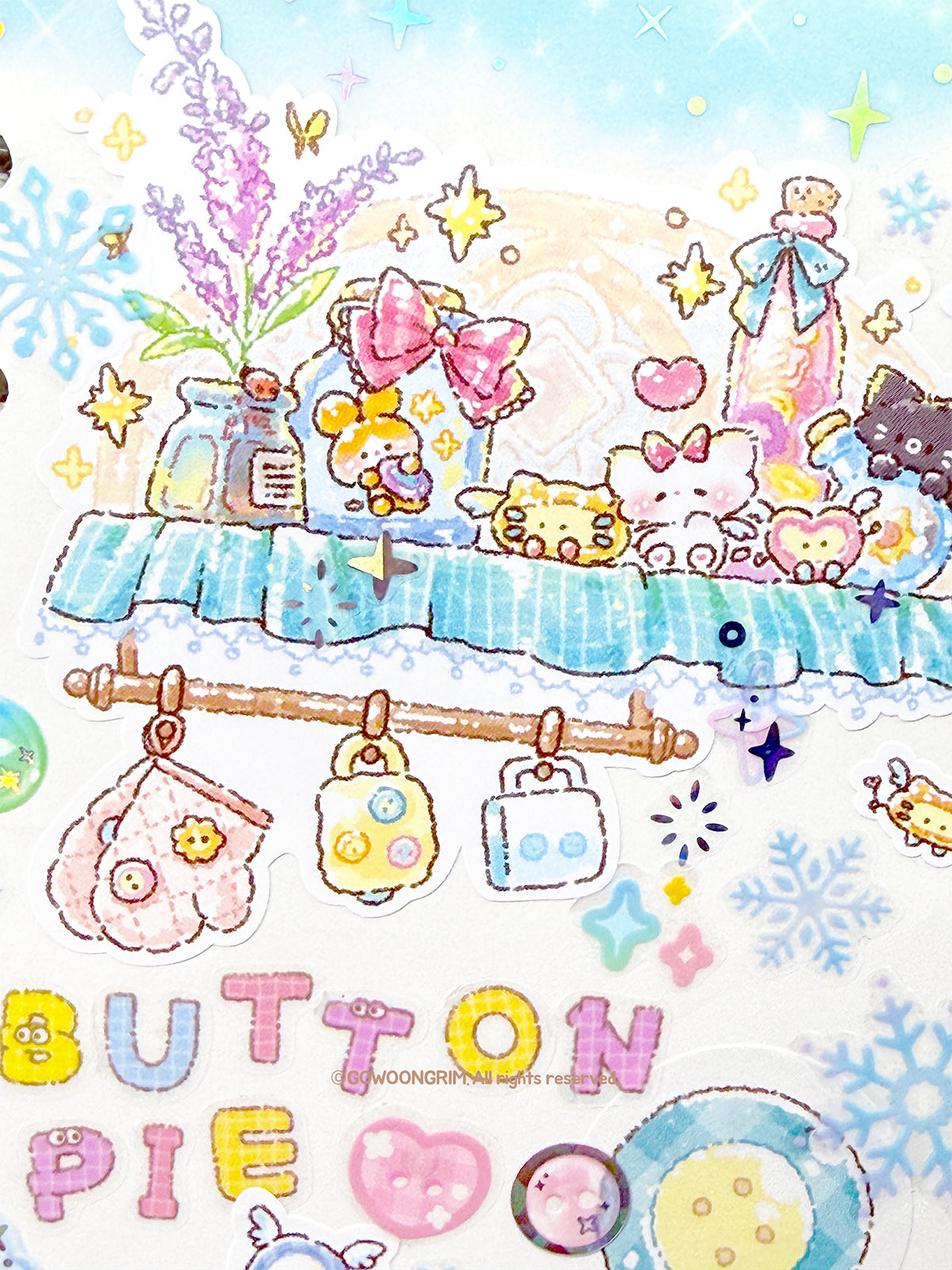 Gowoongrim | Button Pie Sticker Sheet