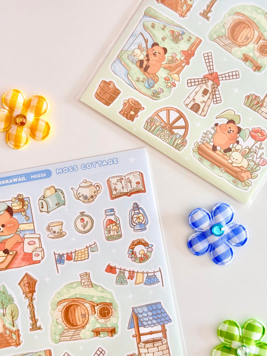 Quokkawaii Studio | Moss Cottage Sticker Sheet