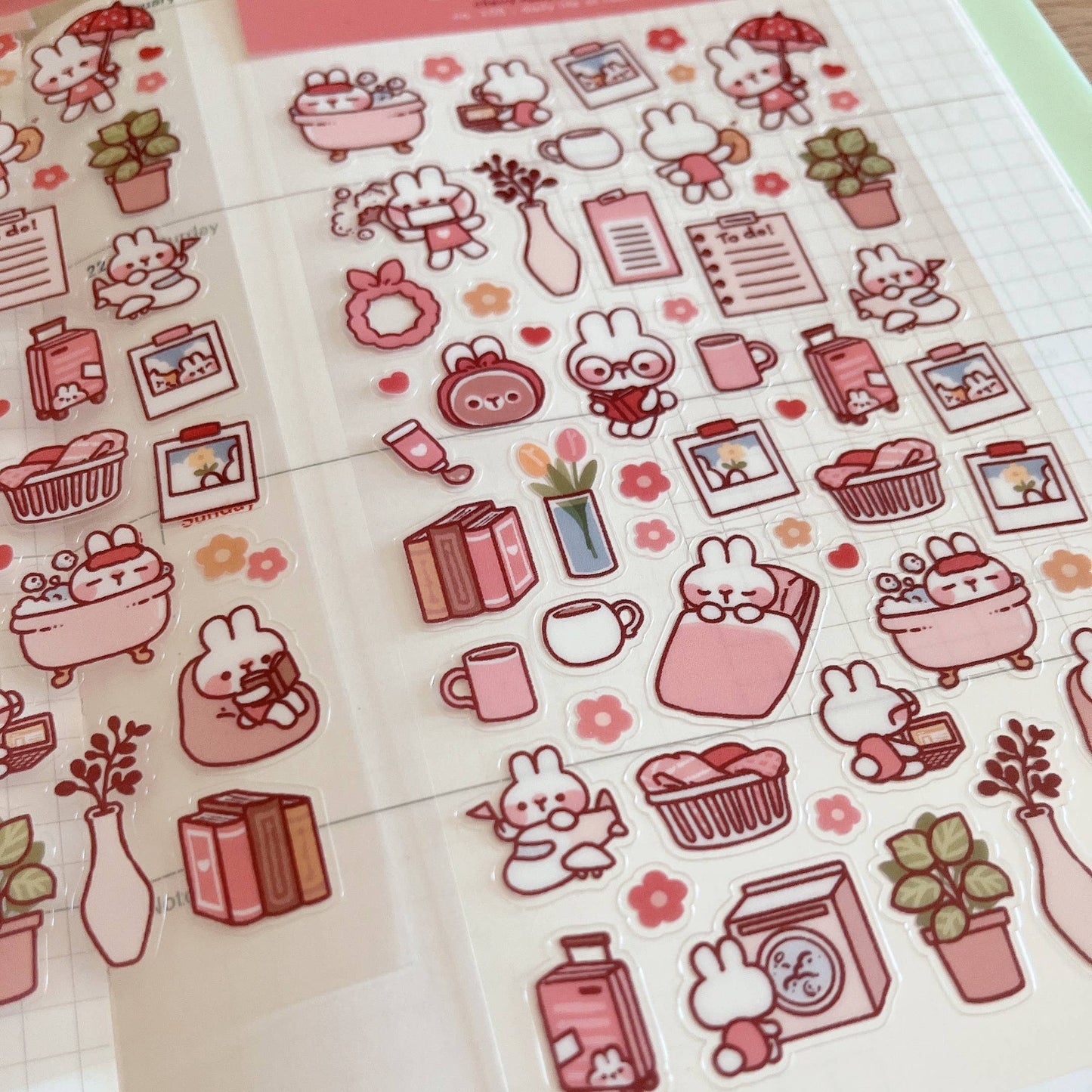 Cherry Rabbit | Daily Life of Rabbit Sticker Sheet no.105