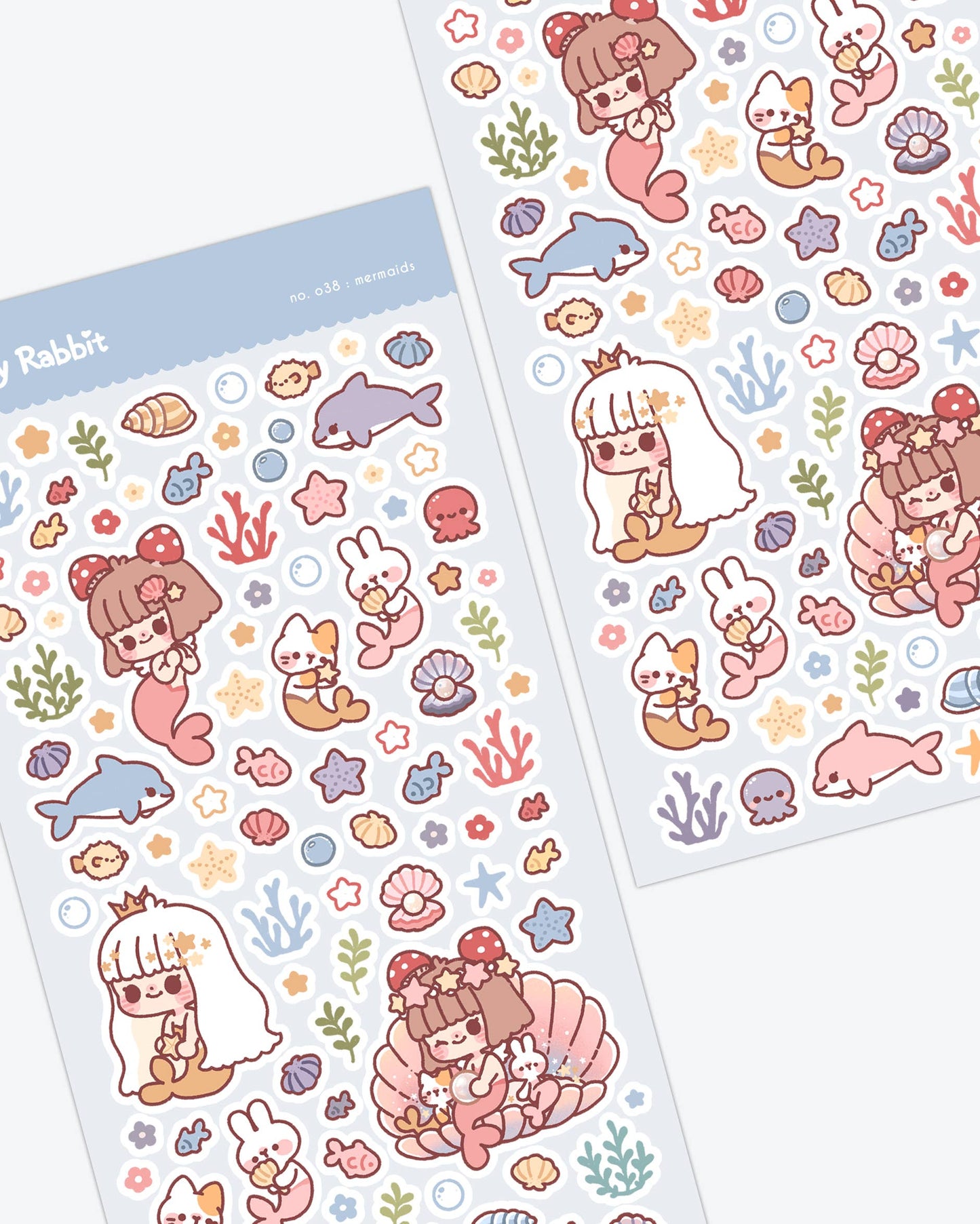 Cherry Rabbit | Mermaids Sticker Sheet no.038