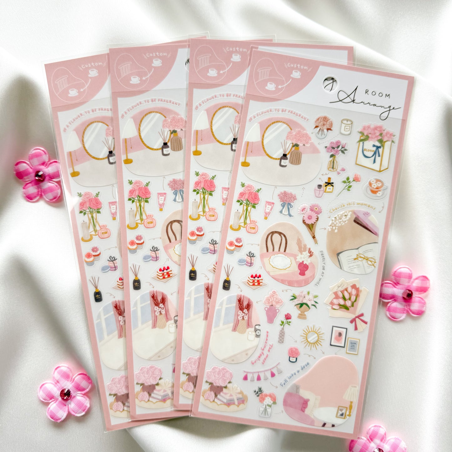 Mind Wave Room Arrange Sticker - Flower