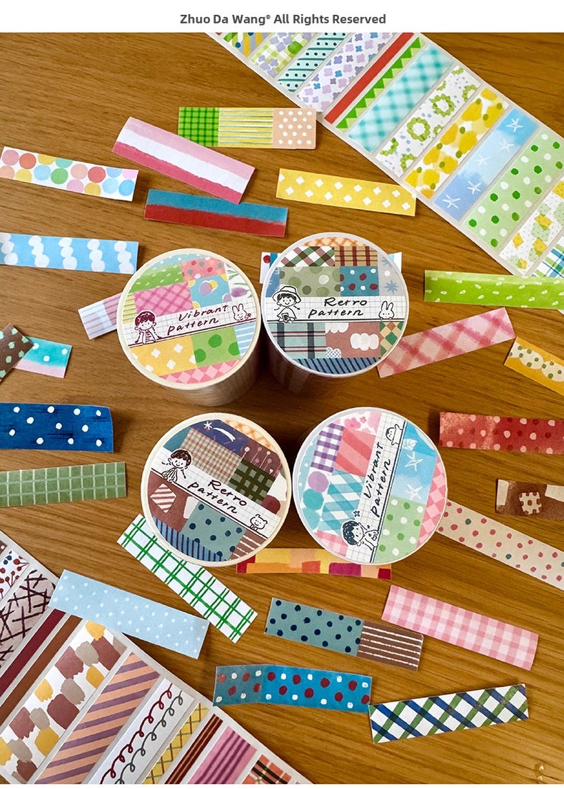 zZoton Molinta | Vibrant Pattern Washi tape Roll