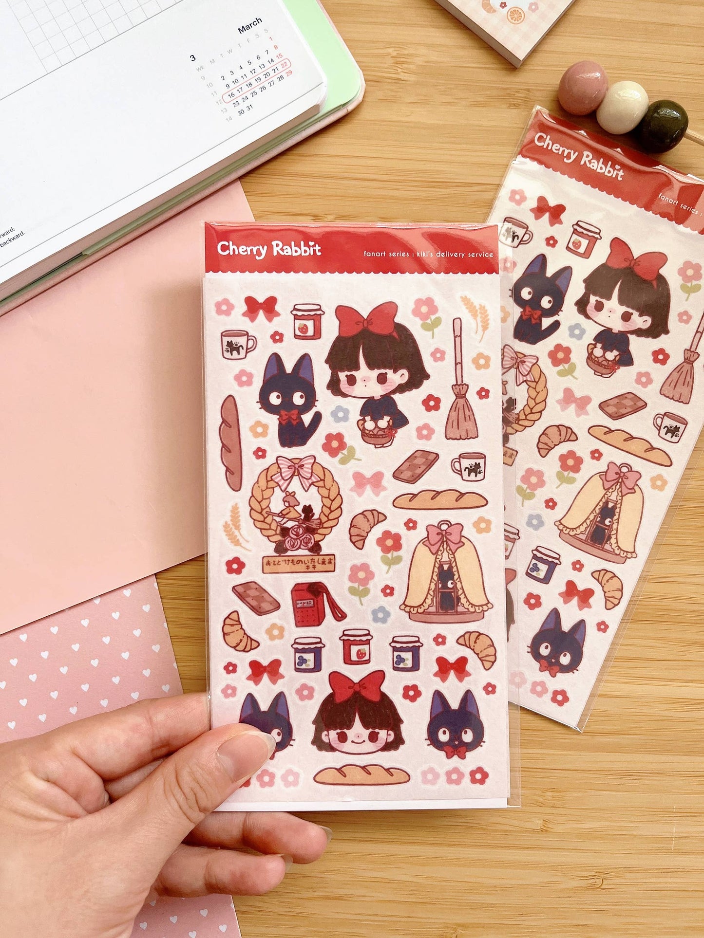 Cherry Rabbit | Kiki's Delivery Service Sticker Sheet