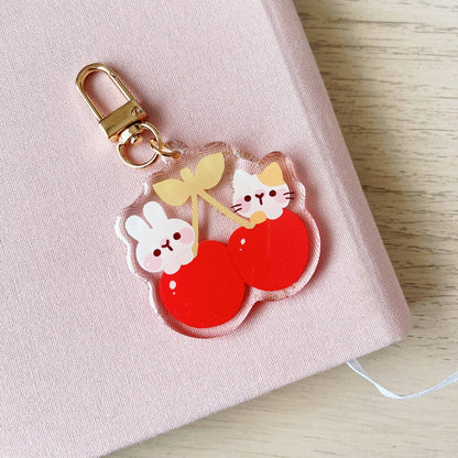 Cherry Rabbit | Cherry Friends Keychain