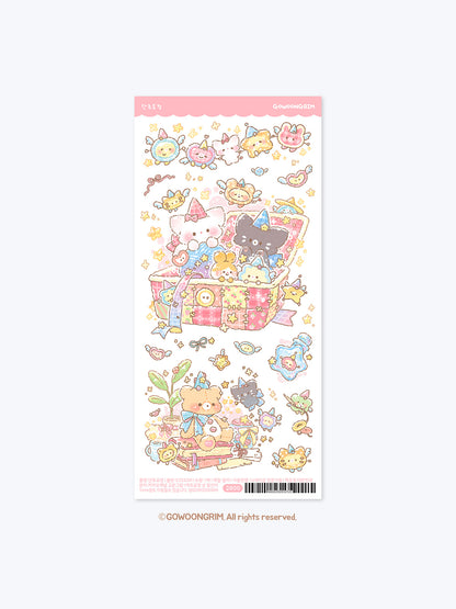 Gowoongrim | Cozy Button Fairy Pack Sticker Sheet