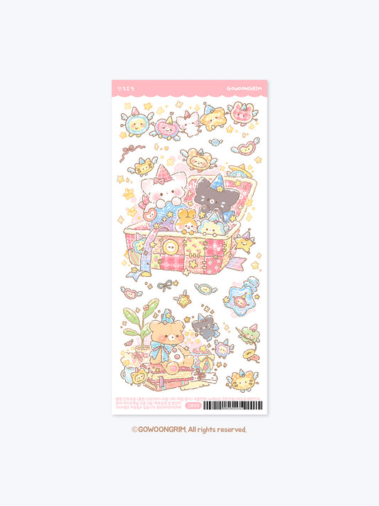 Gowoongrim | Cozy Button Fairy Pack Sticker Sheet