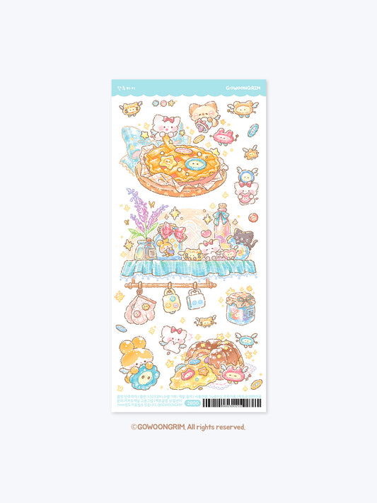 Gowoongrim | Button Pie Sticker Sheet