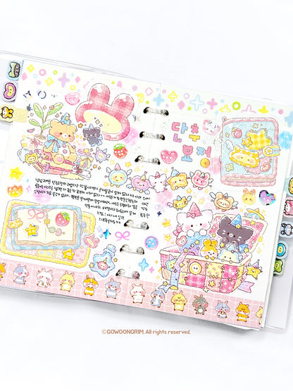 Gowoongrim | Cozy Button Fairy Pack Sticker Sheet
