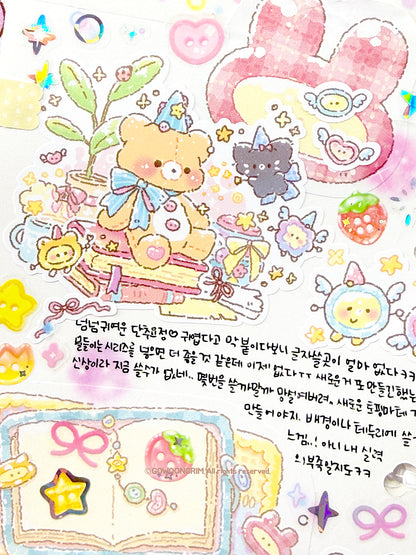Gowoongrim | Cozy Button Fairy Pack Sticker Sheet