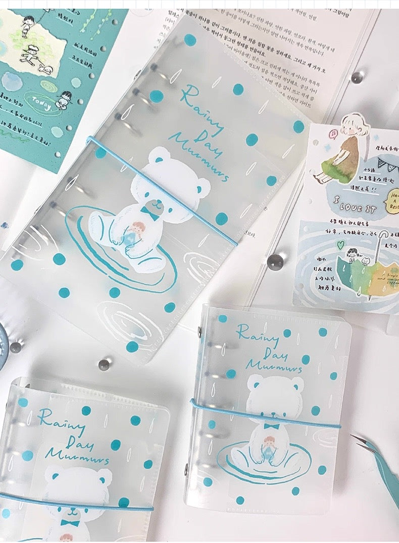 zZoton Molinta | Rainy Day Bear A6 per Ring Binder