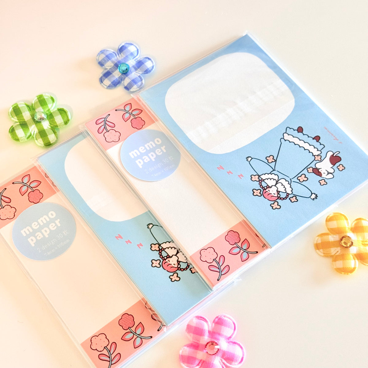Shiima | Girl & Dog Memo Paper
