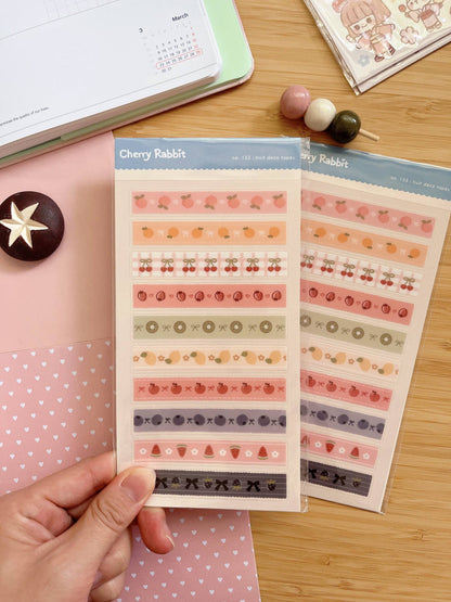 Cherry Rabbit | Fruit Deco Tapes Sticker Sheet