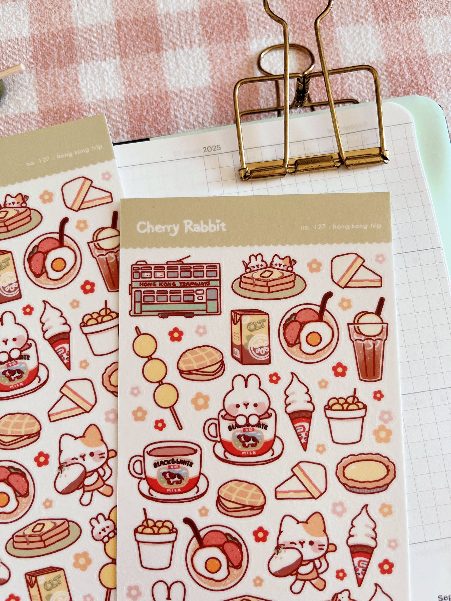 Cherry Rabbit | Hong Kong Trip Sticker Sheet no.127