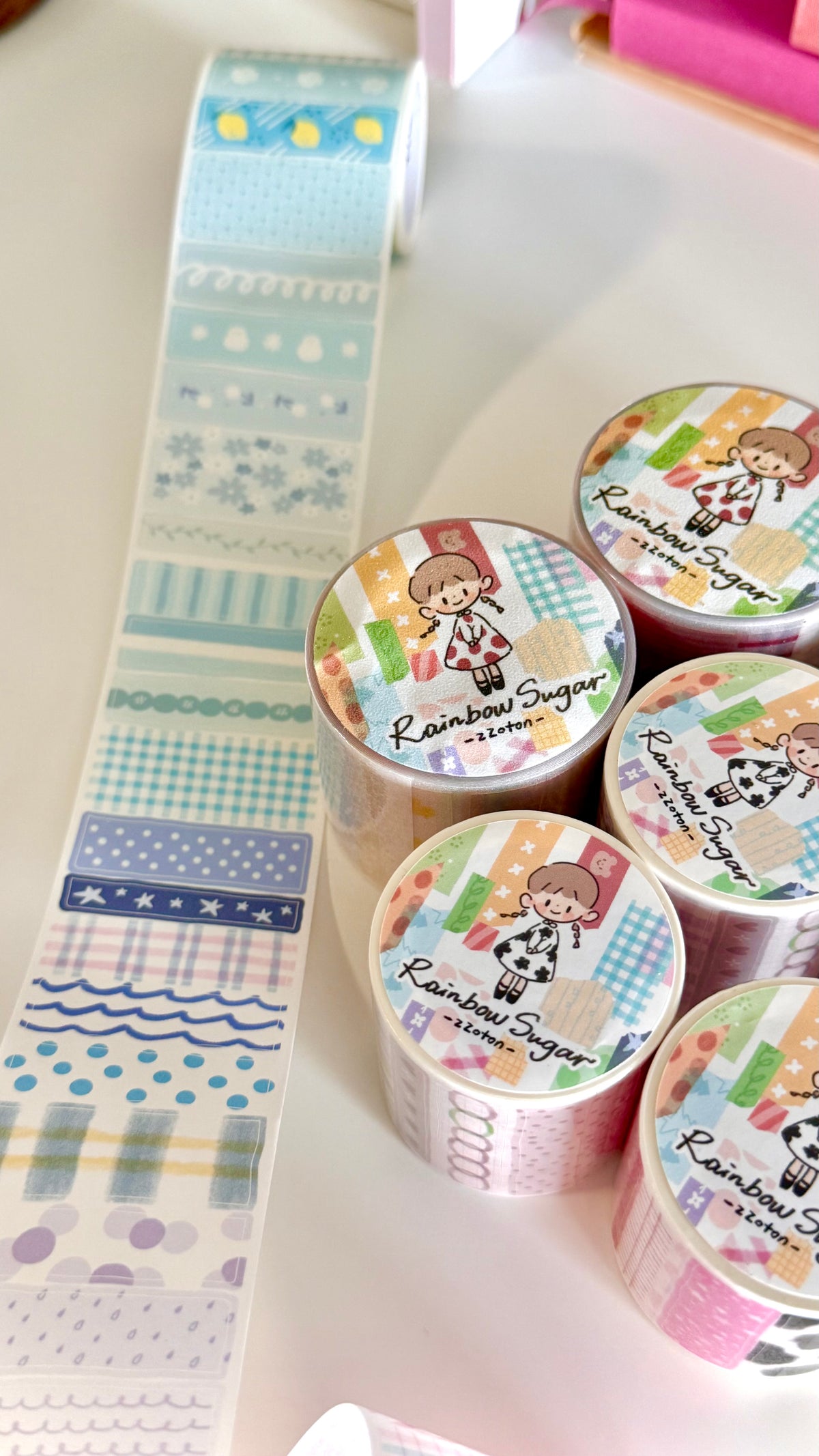zZoton Molinta | Rainbow Sugar Washi Roll