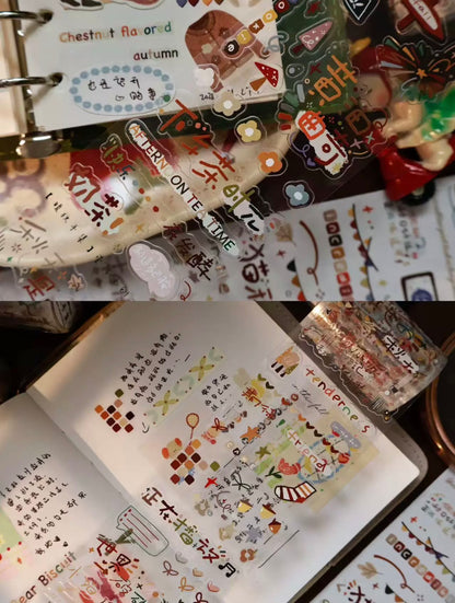 Yier Studio | Warm Autumn Hand Collection Sticker Roll