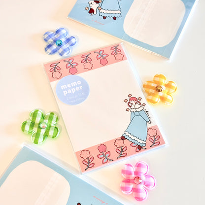 Shiima | Girl & Dog Memo Paper