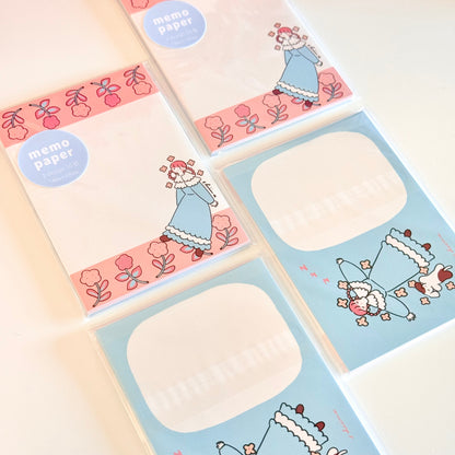 Shiima | Girl & Dog Memo Paper