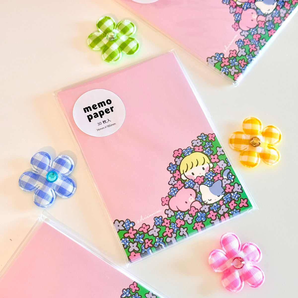 Shiima | Flower Field A7 Memo Paper