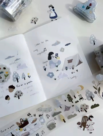 Yier Studio | Picnic in the Forest Sticker Roll