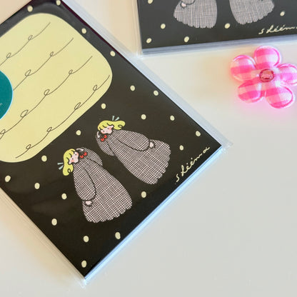 Shiima | Black Cherry Girl A7 Memo Paper