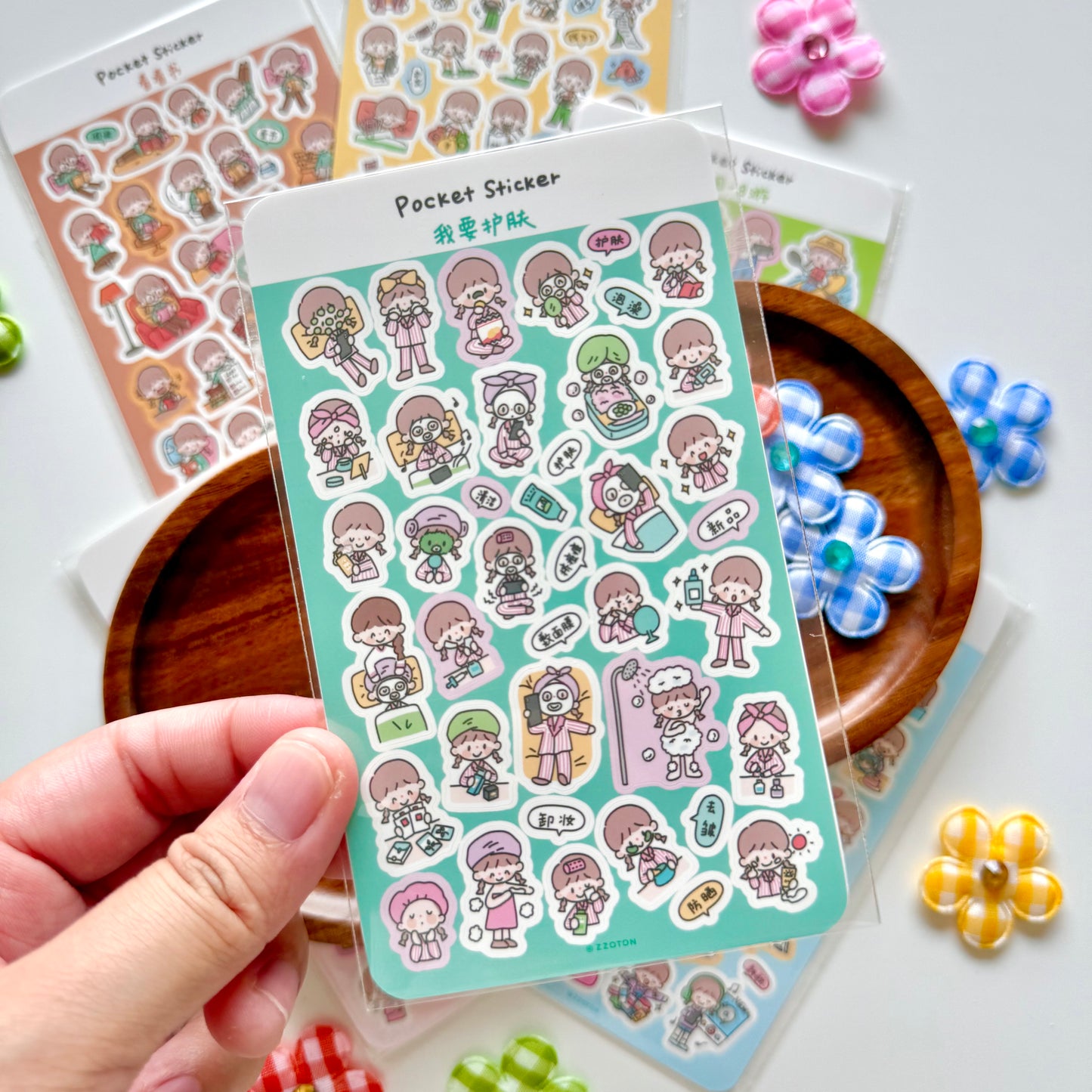 zZoton Molinta | Pocket Sticker Sheet - Daily Life Series
