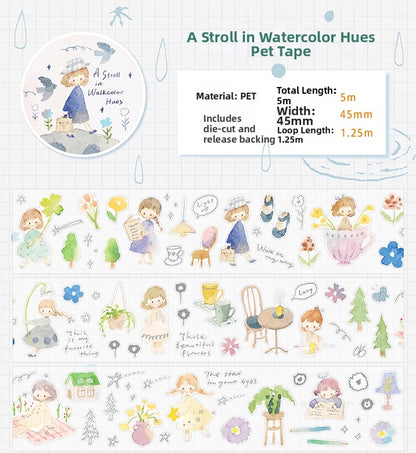 zZoton Molinta | A Stroll in Walkcolor Hues Sticker Roll