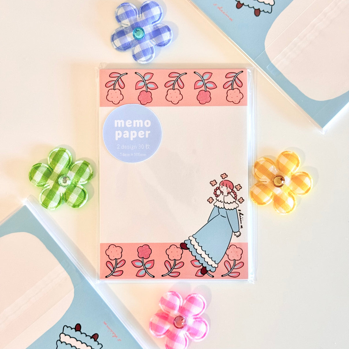 Shiima | Girl & Dog Memo Paper