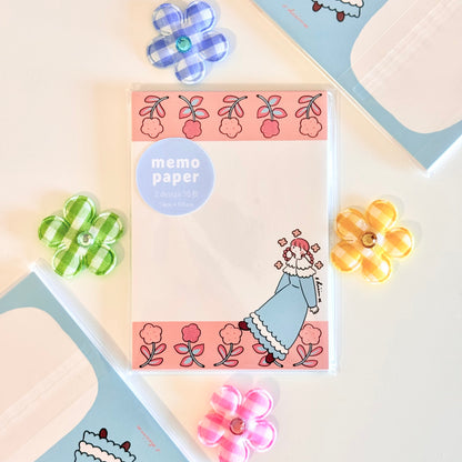 Shiima | Girl & Dog Memo Paper
