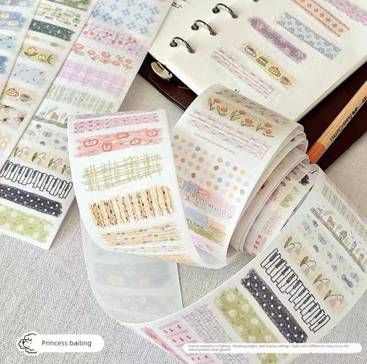 Princess Bailing | Cozy Sketch Strips Washi Roll