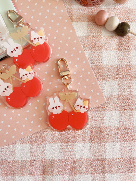 Cherry Rabbit | Cherry Friends Keychain
