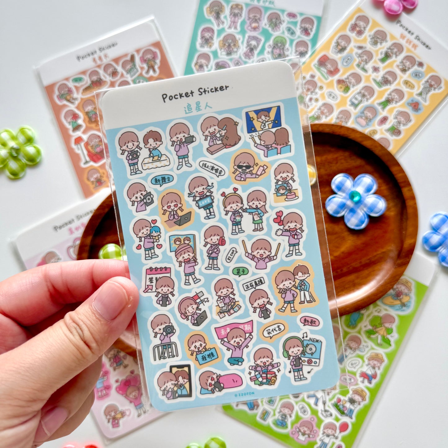 zZoton Molinta | Pocket Sticker Sheet - Daily Life Series
