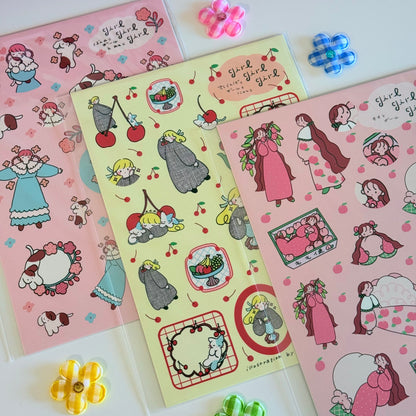 Shiima | Peach Girl A5 Sticker Sheet