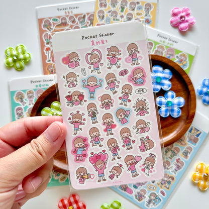 zZoton Molinta | Pocket Sticker Sheet - Daily Life Series