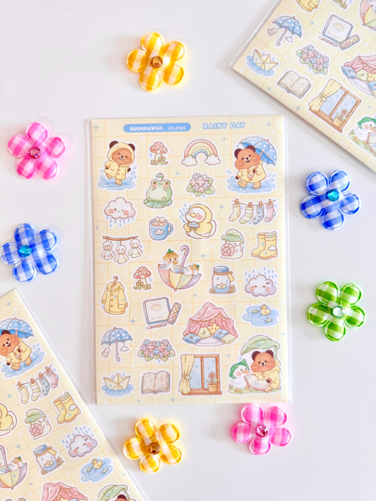 Quokkawaii Studio | Rainy Day Sticker Sheet