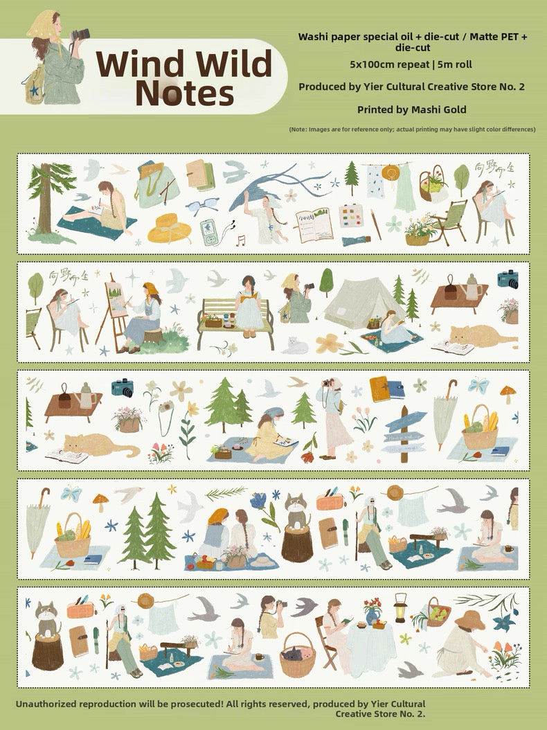 Yier Studio | Fieldwork Diary Sticker Roll