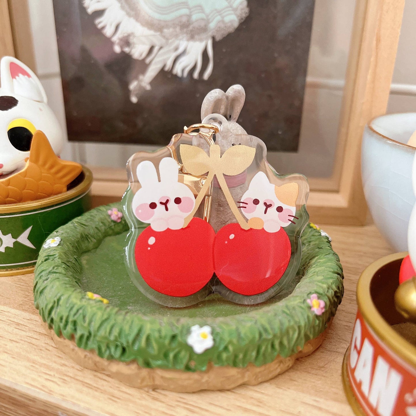 Cherry Rabbit | Cherry Friends Keychain