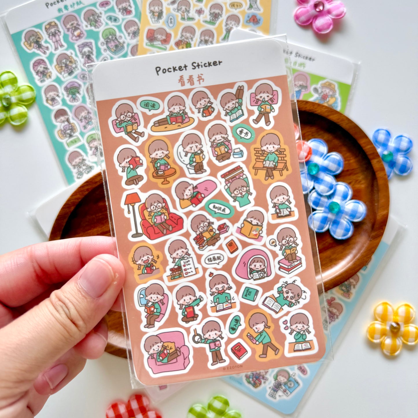 zZoton Molinta | Pocket Sticker Sheet - Daily Life Series