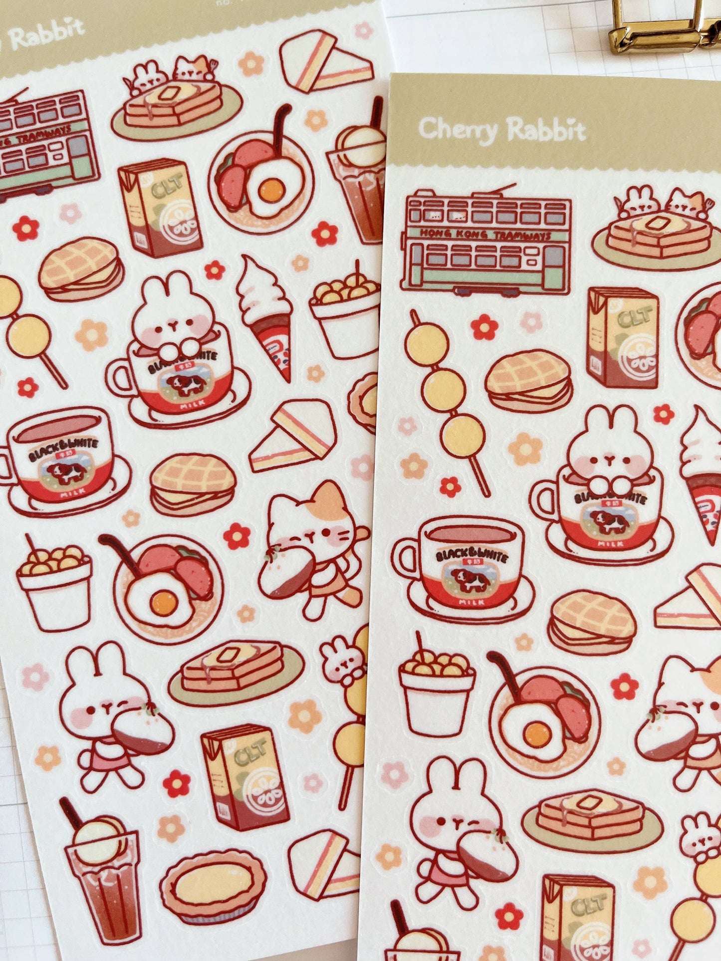 Cherry Rabbit | Hong Kong Trip Sticker Sheet no.127