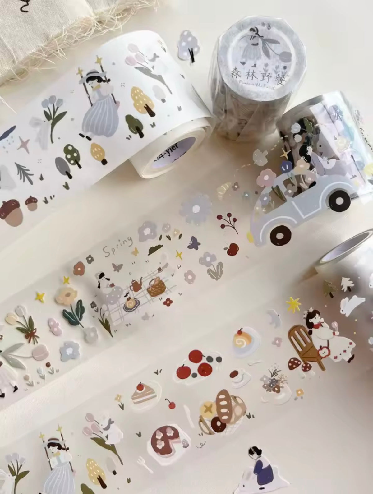Yier Studio | Picnic in the Forest Sticker Roll