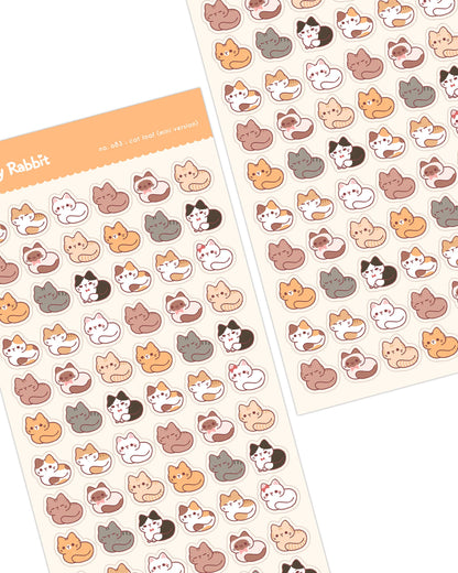 Cherry Rabbit | Cat Loafs (Mini Version) Sticker Sheet no.082 - ver.2