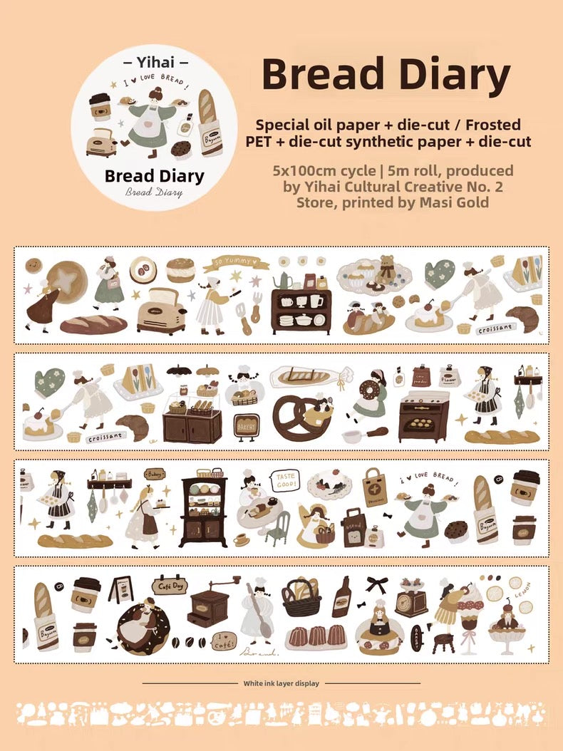 Yier Studio | Bread Diary Sticker Roll