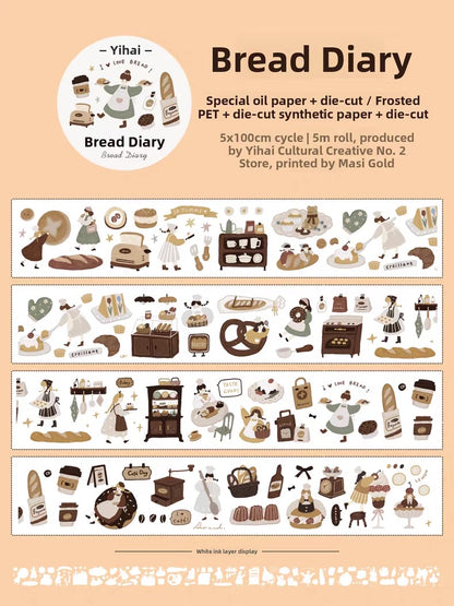 Yier Studio | Bread Diary Sticker Roll