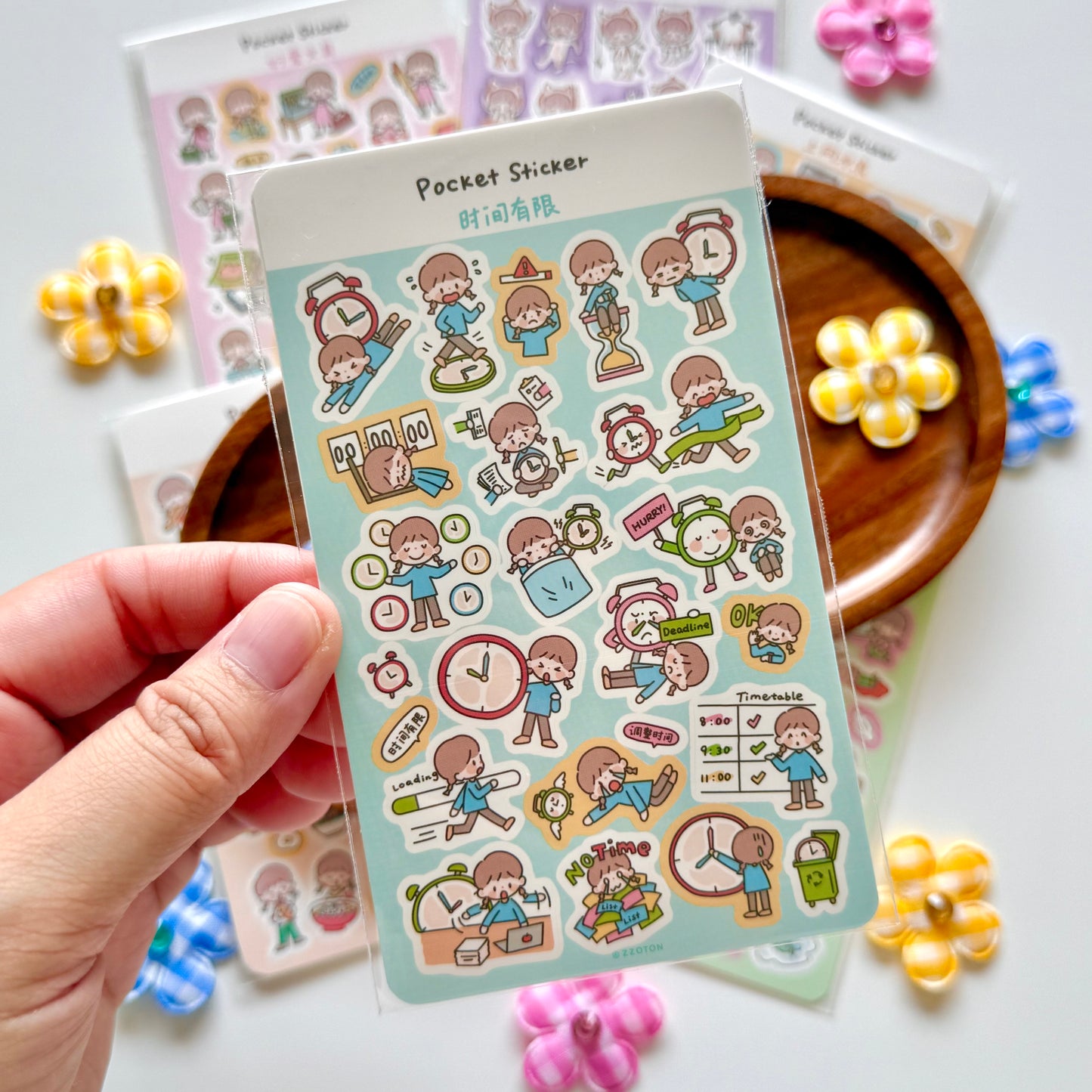 zZoton Molinta | Pocket Sticker Sheet - Daily Life Series