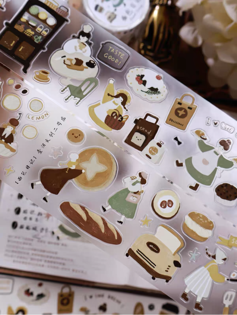 Yier Studio | Bread Diary Sticker Roll