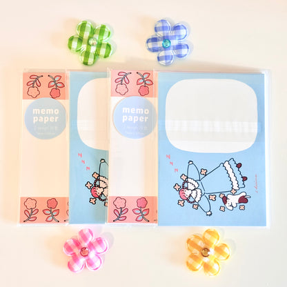 Shiima | Girl & Dog Memo Paper