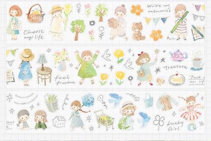 zZoton Molinta | A Stroll in Walkcolor Hues Sticker Roll