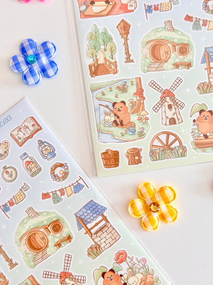 Quokkawaii Studio | Moss Cottage Sticker Sheet