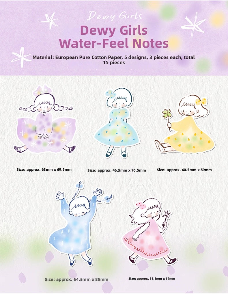 zZoton Molinta | Dewy Girls Writable Special Shaped Note