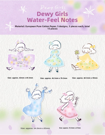 zZoton Molinta | Dewy Girls Writable Special Shaped Note
